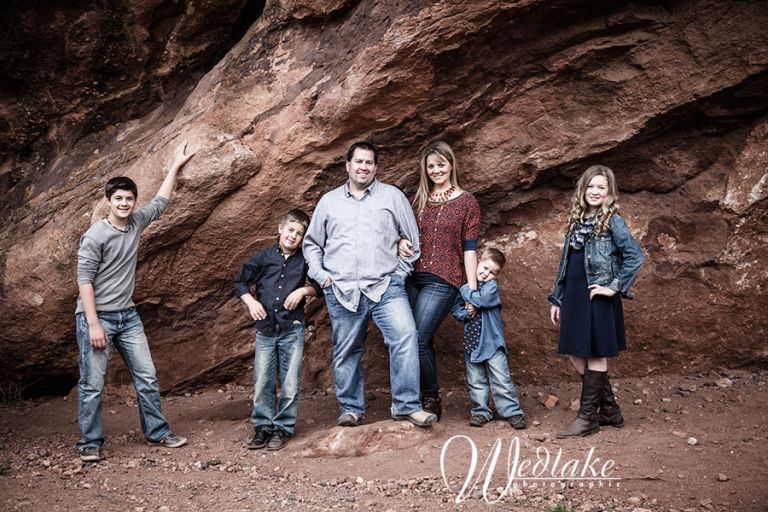 family portrait Red Rocks CO