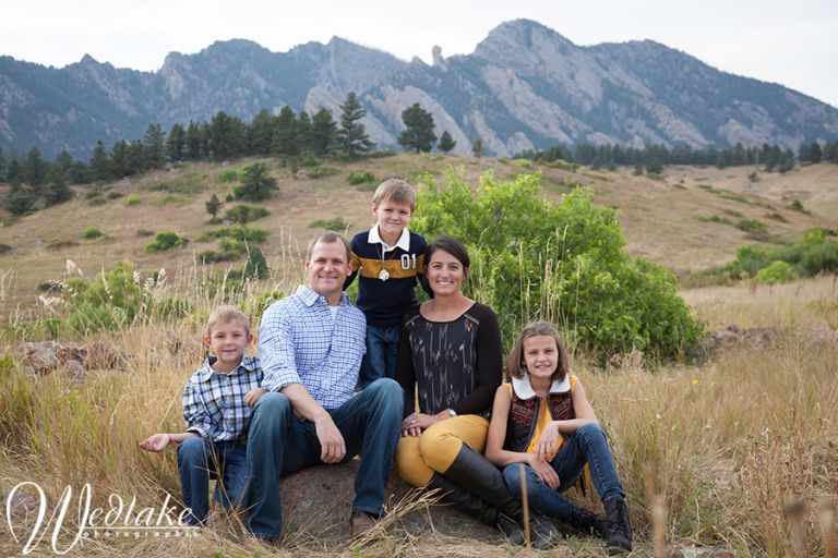 Boulder CO Family Picture South Mesa Trailhead