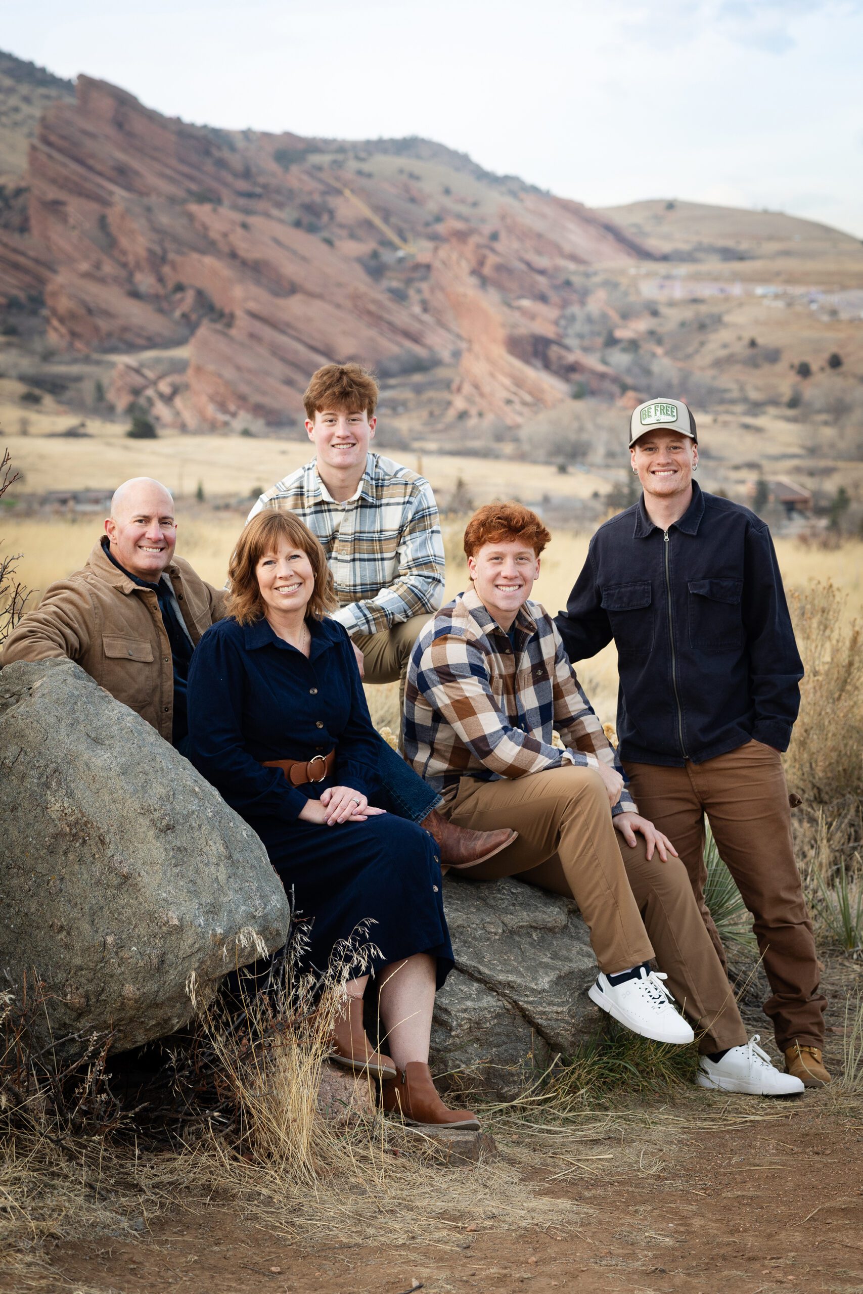 red rocks family photo